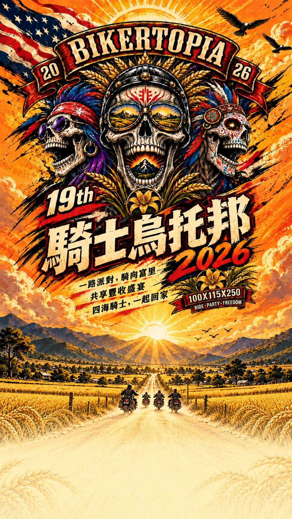 19th BIKERTOPIA 2026 騎士烏托邦：一路派對，騎向富里，共享豐收盛宴，四海騎士，一起回家