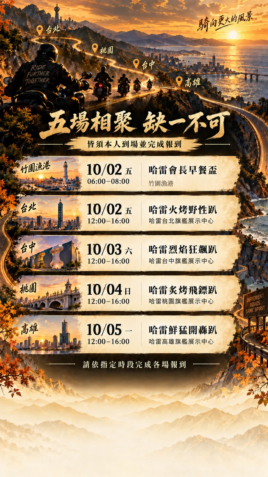 五場相聚缺一不可：10月2日會長早餐盃，竹圍漁港